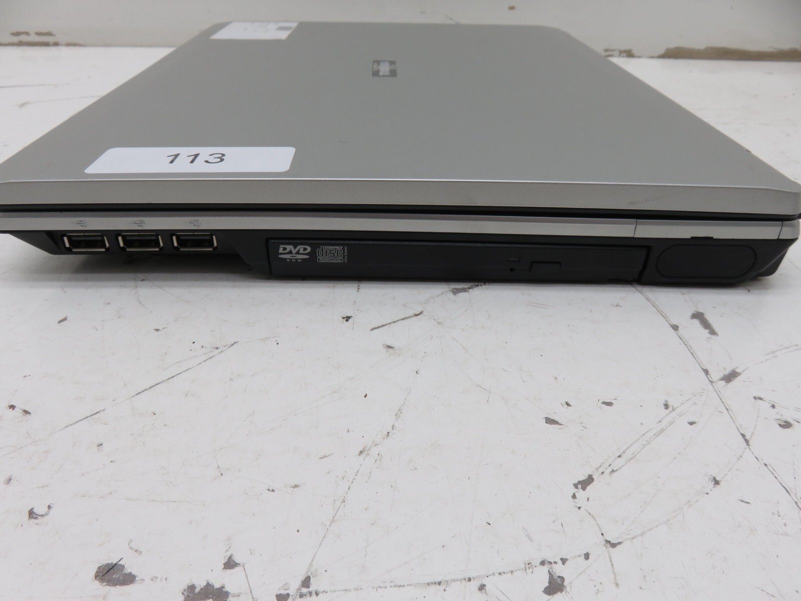 Toshiba Satellite A85-S107 Laptop Intel Celeron M 256MB Ram No HDD, Bad Battery
