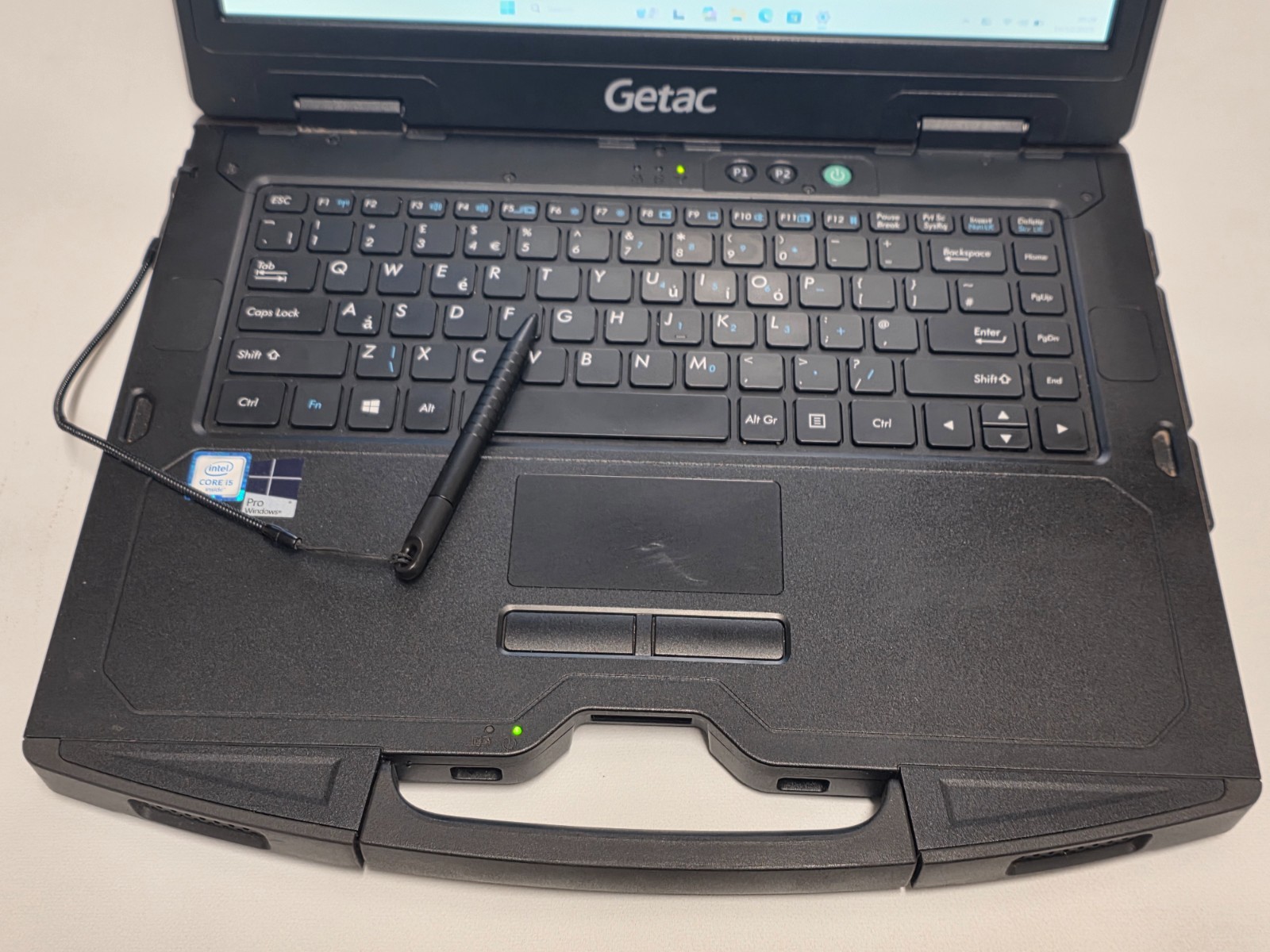 GETAC S410 G2 RUGGED LAPTOP 14″ TOUCH i5-6200U 16GB HDMI GPS Rs232 2 X BATTERIES