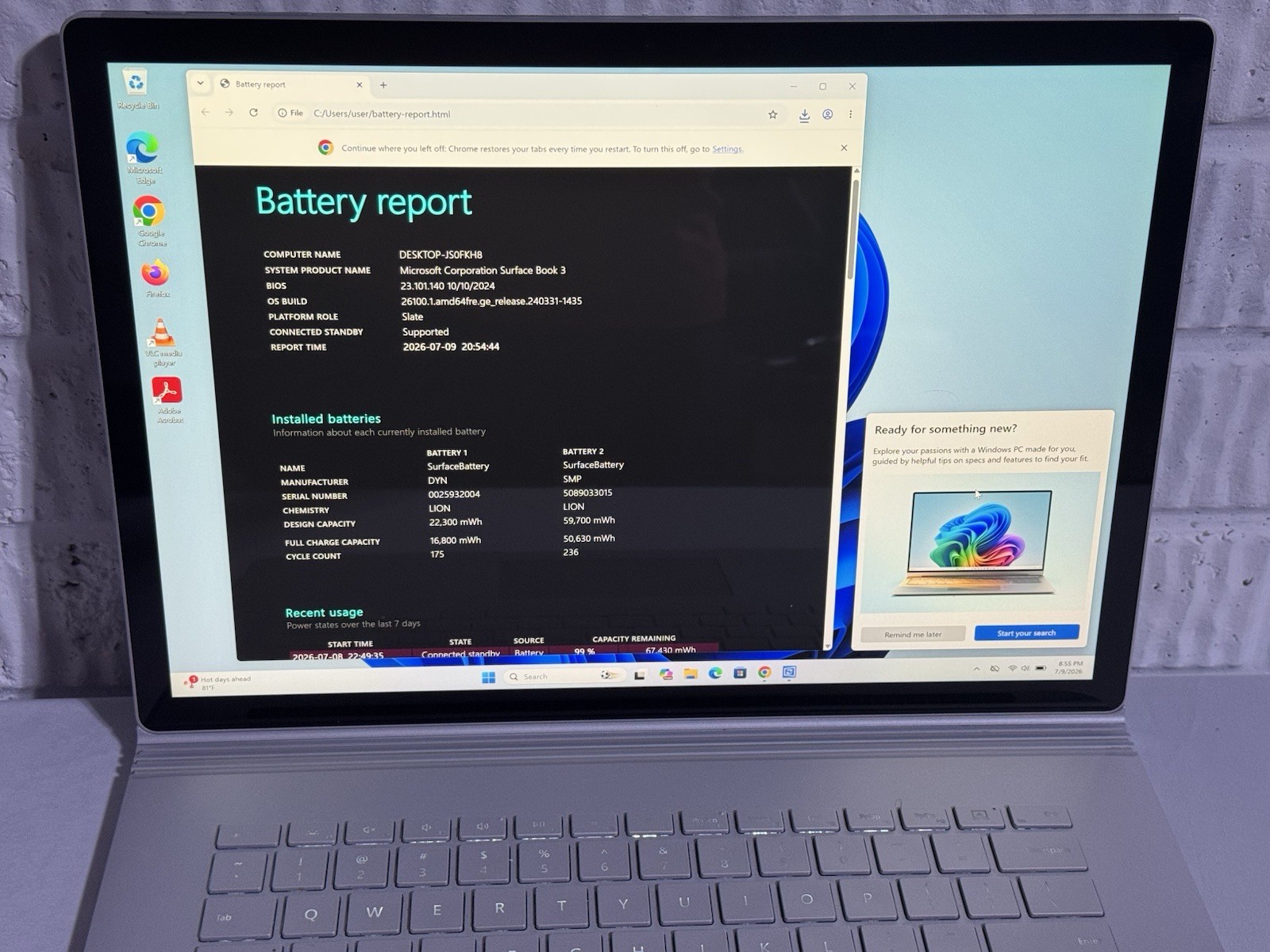 Microsoft Surface Book 3 1899 TOUCHSCREEN Intel i7 10th, 1tb, 32GB Laptop ONLY!