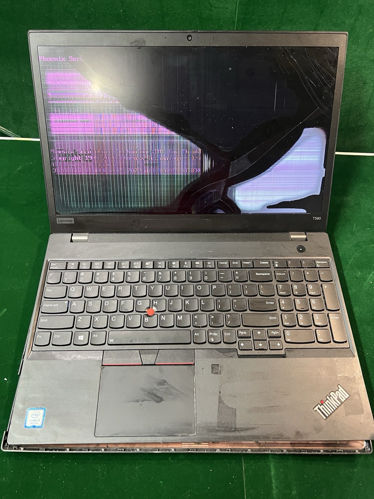 Lot Of 2 LENOVO THINKPAD T590 & T580 INTEL CORE I5 8TH NO RAM NO HD