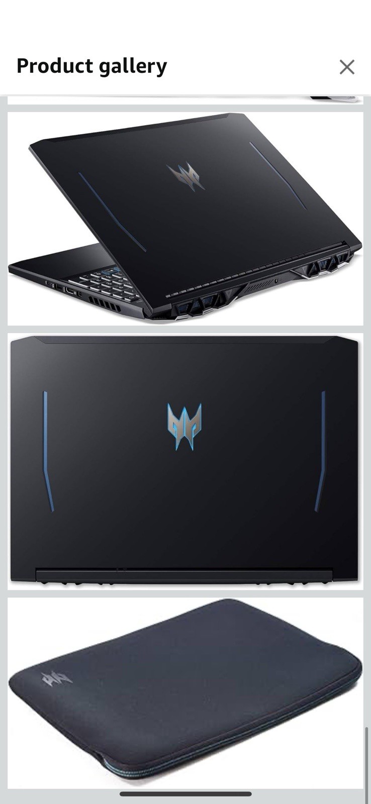 Acer Predator Helios 300 15.6″(1TB SSD, Intel Core i7-10750H, 2.6GHz, 16GB RAM