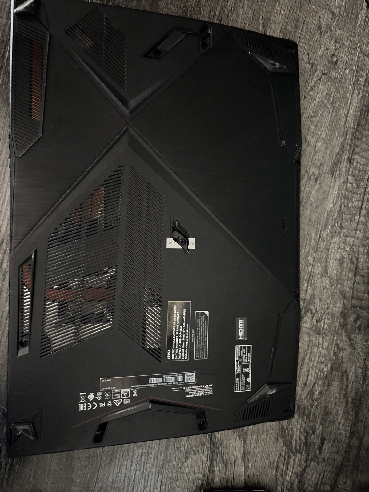 Mis 15.5 FHD Gaming Laptop, Intel Core 15-10200H, 16Gb Ram, Nvidia Force