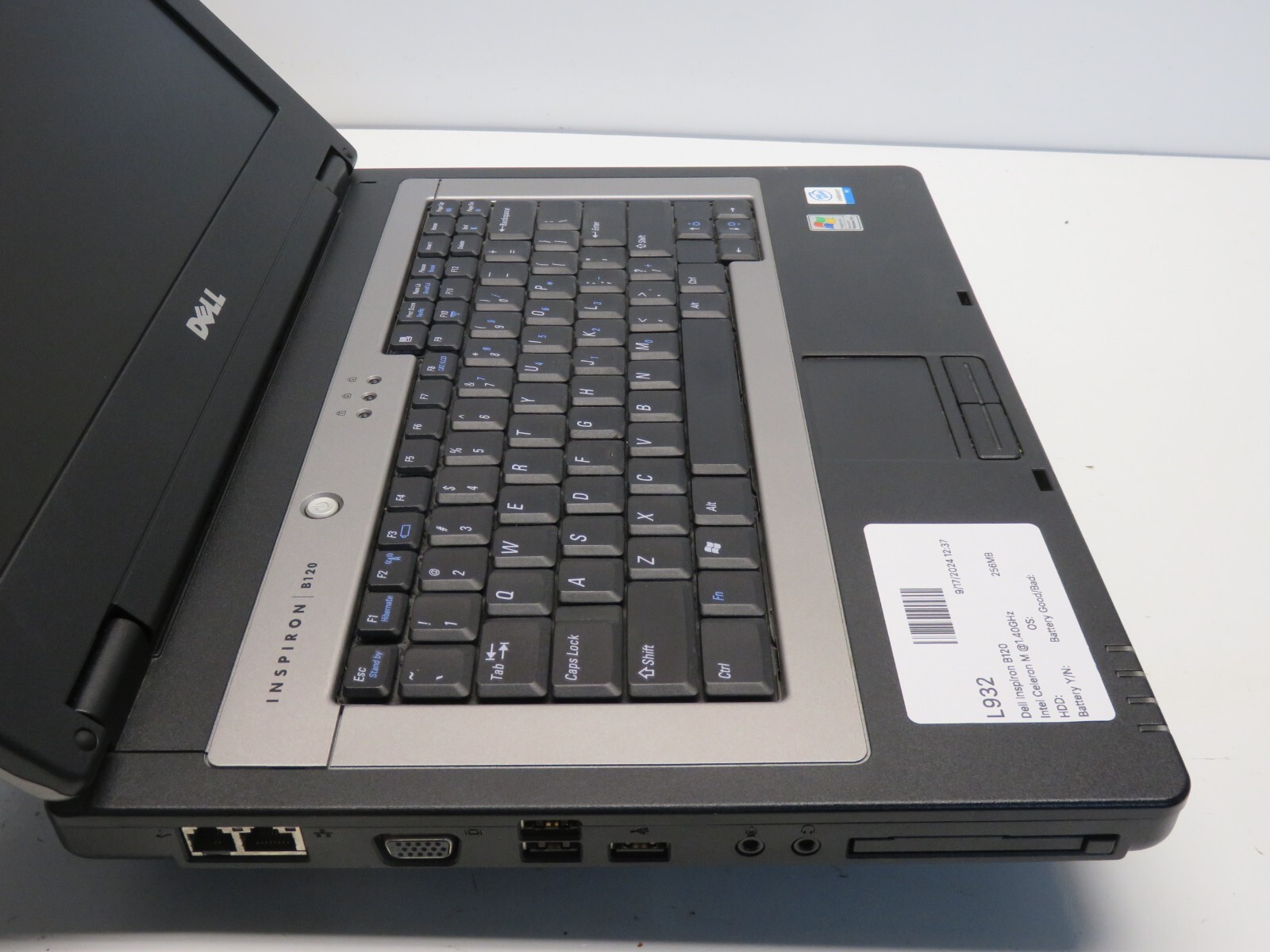 Dell Inspiron B120 Intel Celeron M 1.40GHz 256MB NO HDD No Batt