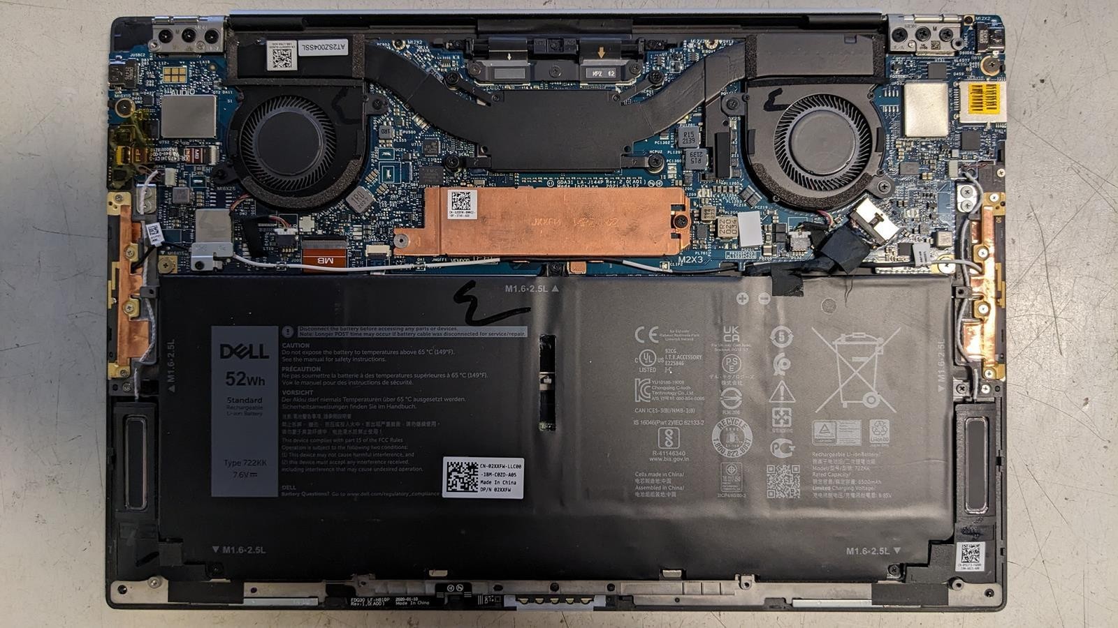 DELL XPS 13 9310 I7-1195G7 @ 2.90GHZ , 16GB RAM, NO HDD/OS – (FOR PARTS)