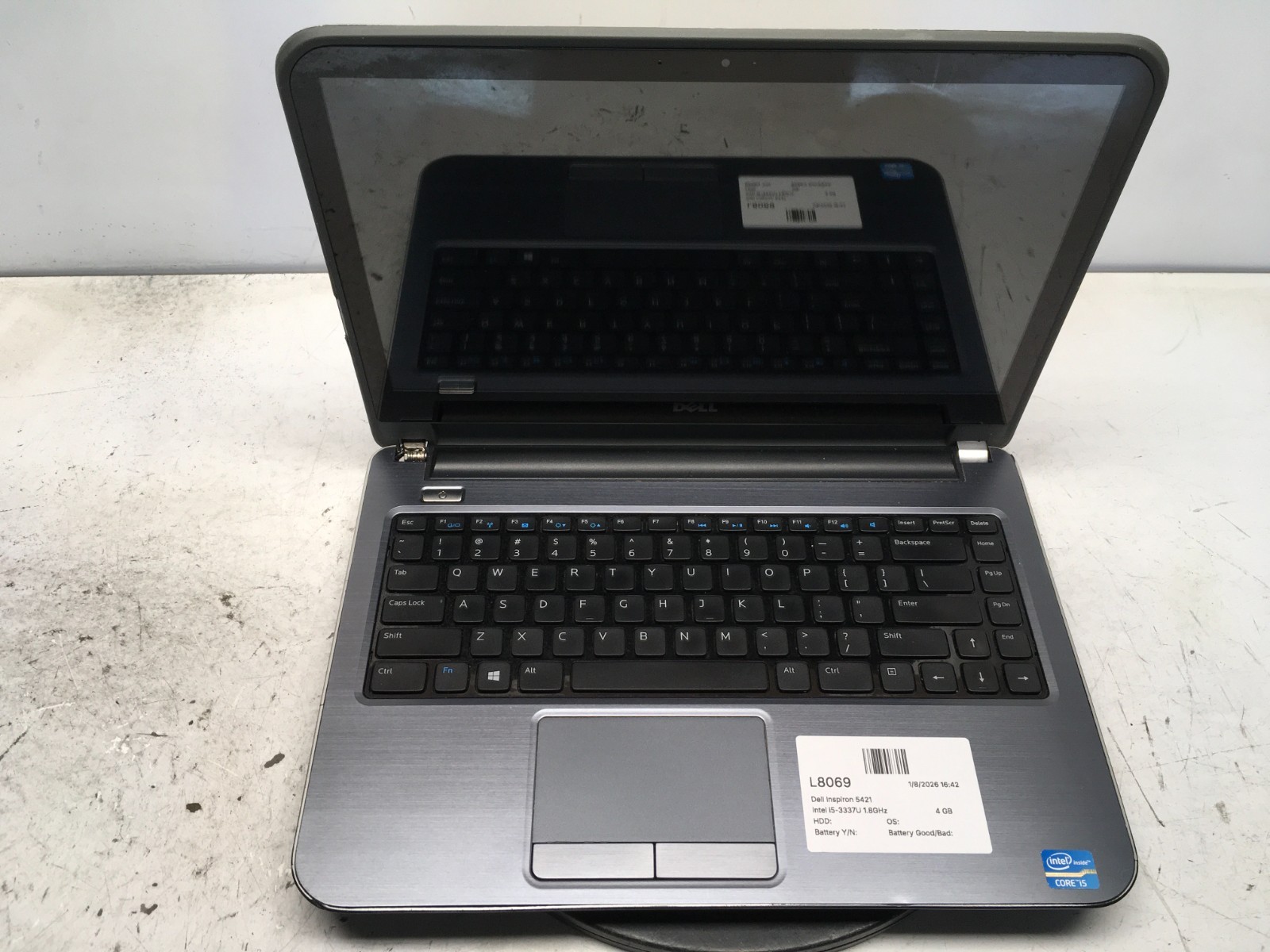 Dell Inspiron 5421 Intel i5-3337U 1.8GHz 4 GB NO HDD
