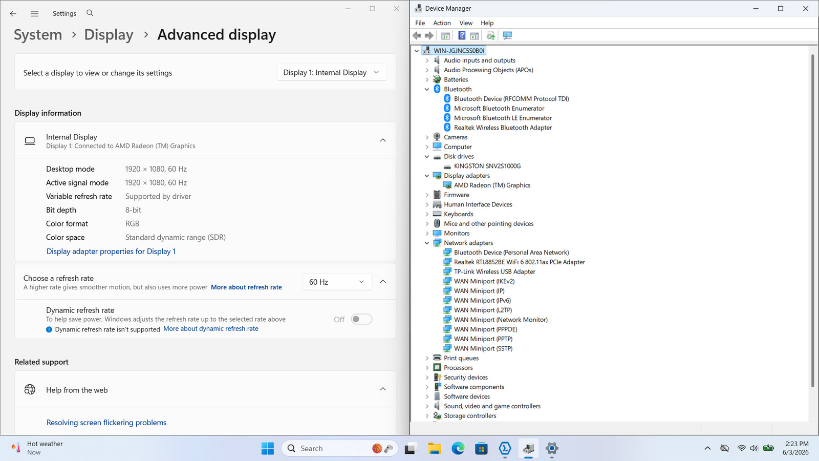 HP 255 G10 15″ FHD RYZEN 7 7730U 1TB SSD 32GB W11 Webcam – Ships Free