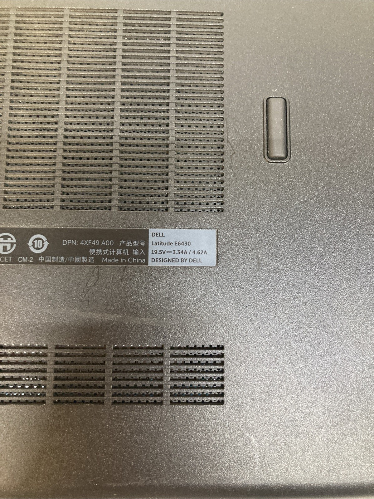 Dell Latitude E6430 Intel I5-3230MCPU 2.60GHz 4 GHz No HDD Boot to BIOS