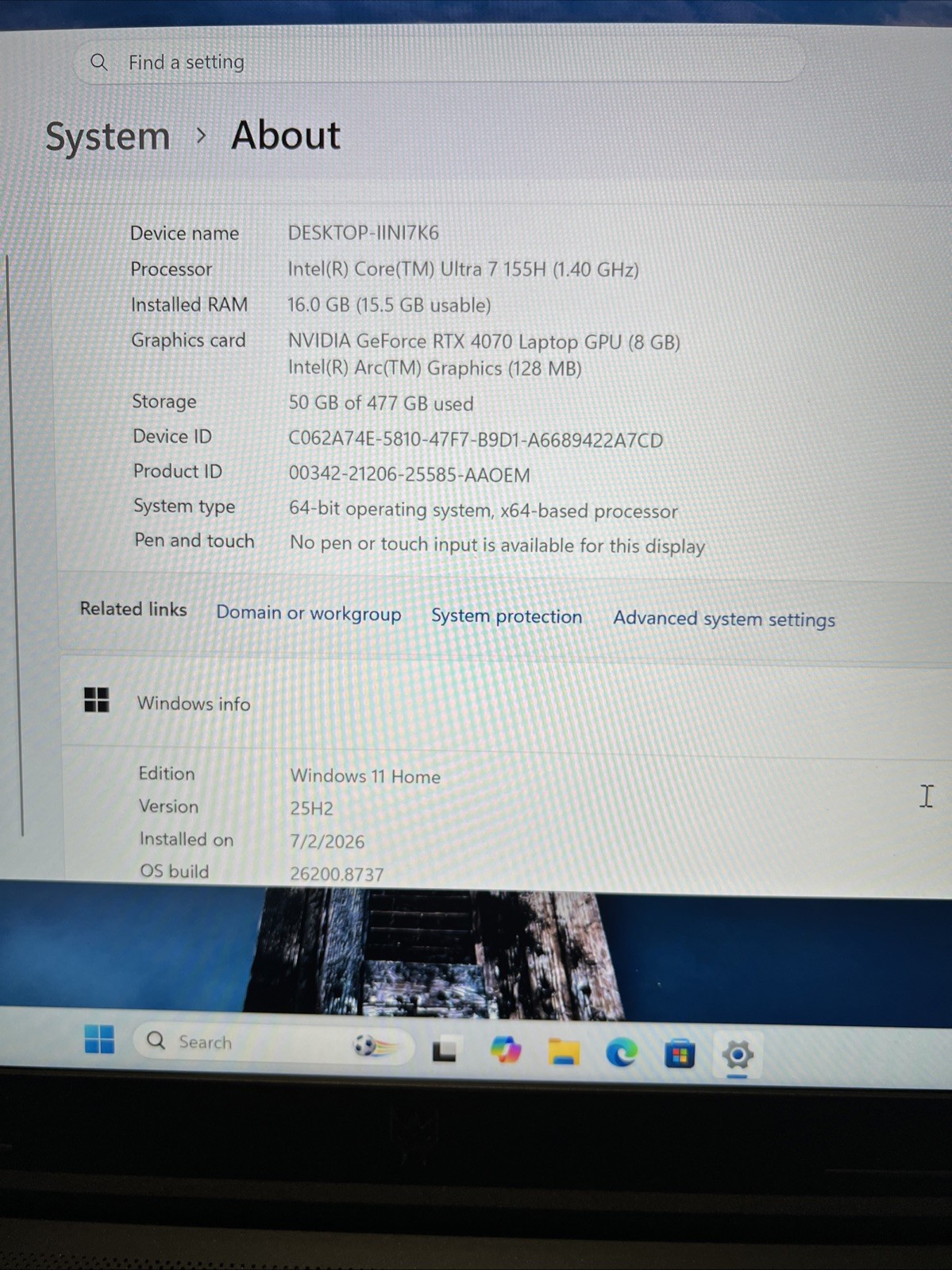 Acer Predator Helios Neo 14 QHD+ Ultra 7 155H 16GB RAM 512GB SSD RTX 4070(8GB)
