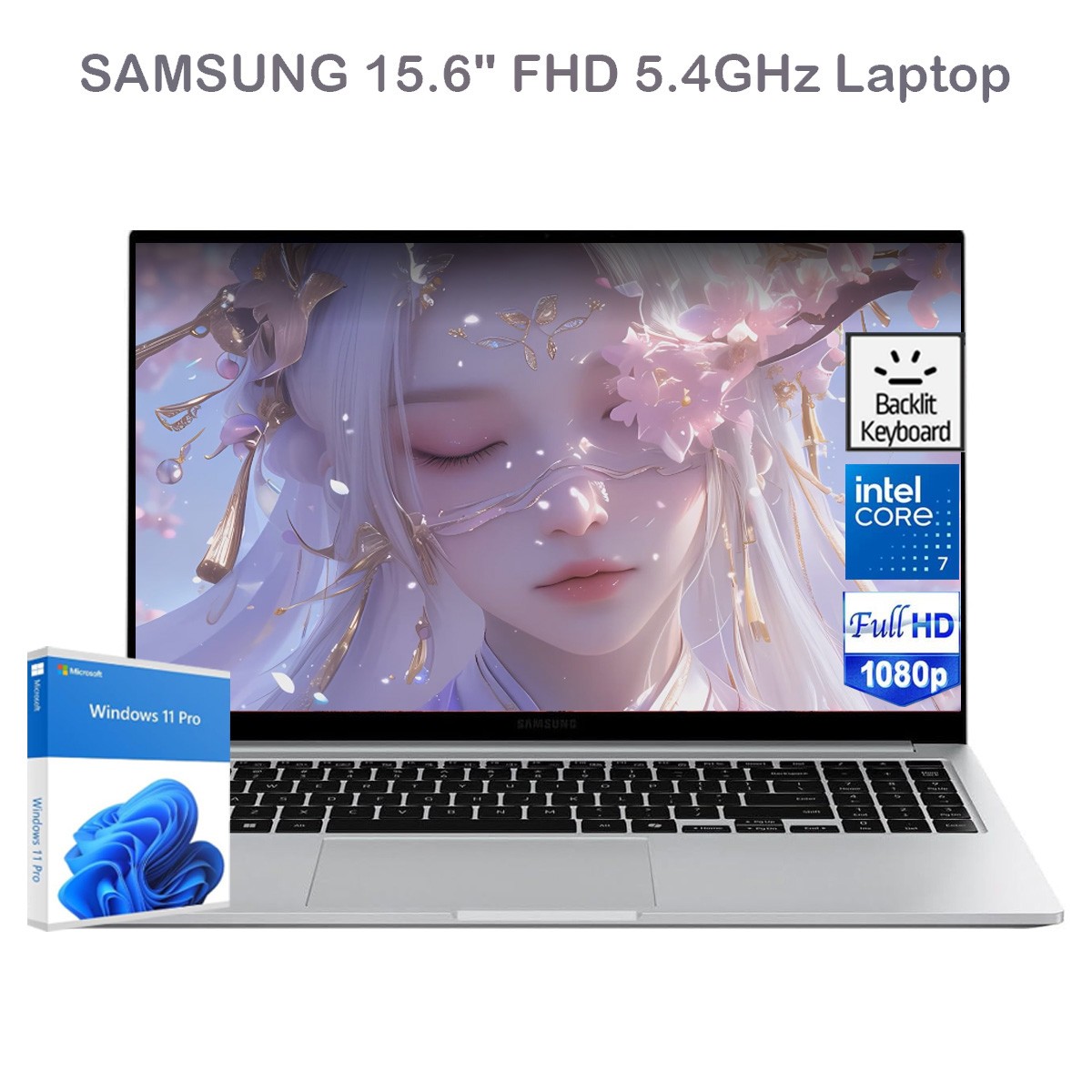 2025 Samsung Galaxy Book4 15.6″Laptop,Intel 10-Core 7-150U,16GB,2TB+Win 11 pro