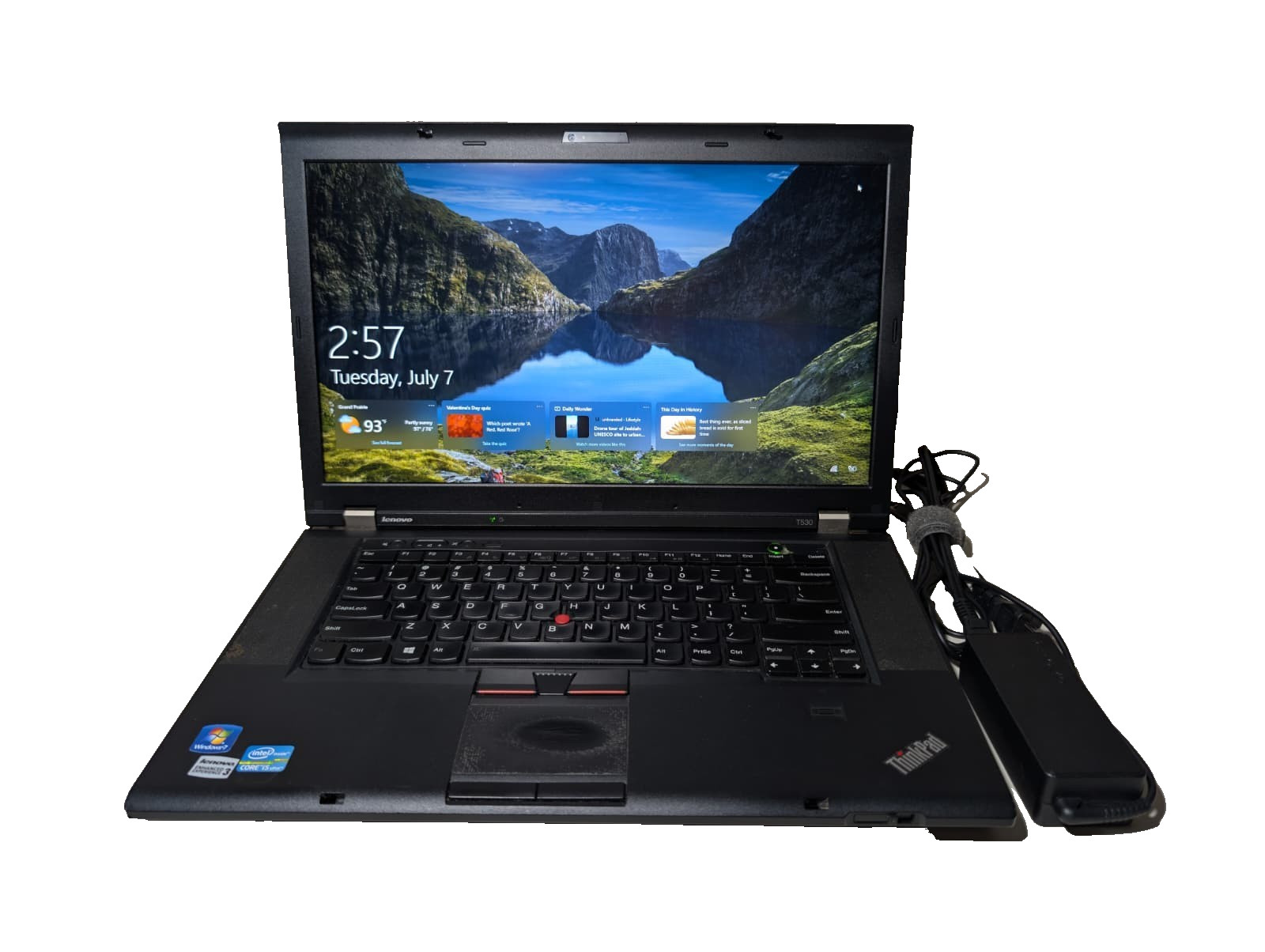 15″ Lenovo ThinkPad T530 | i5 3rd 16GB RAM 256GB SSD | DVD HD+ NVIDIA Win 10 Pro