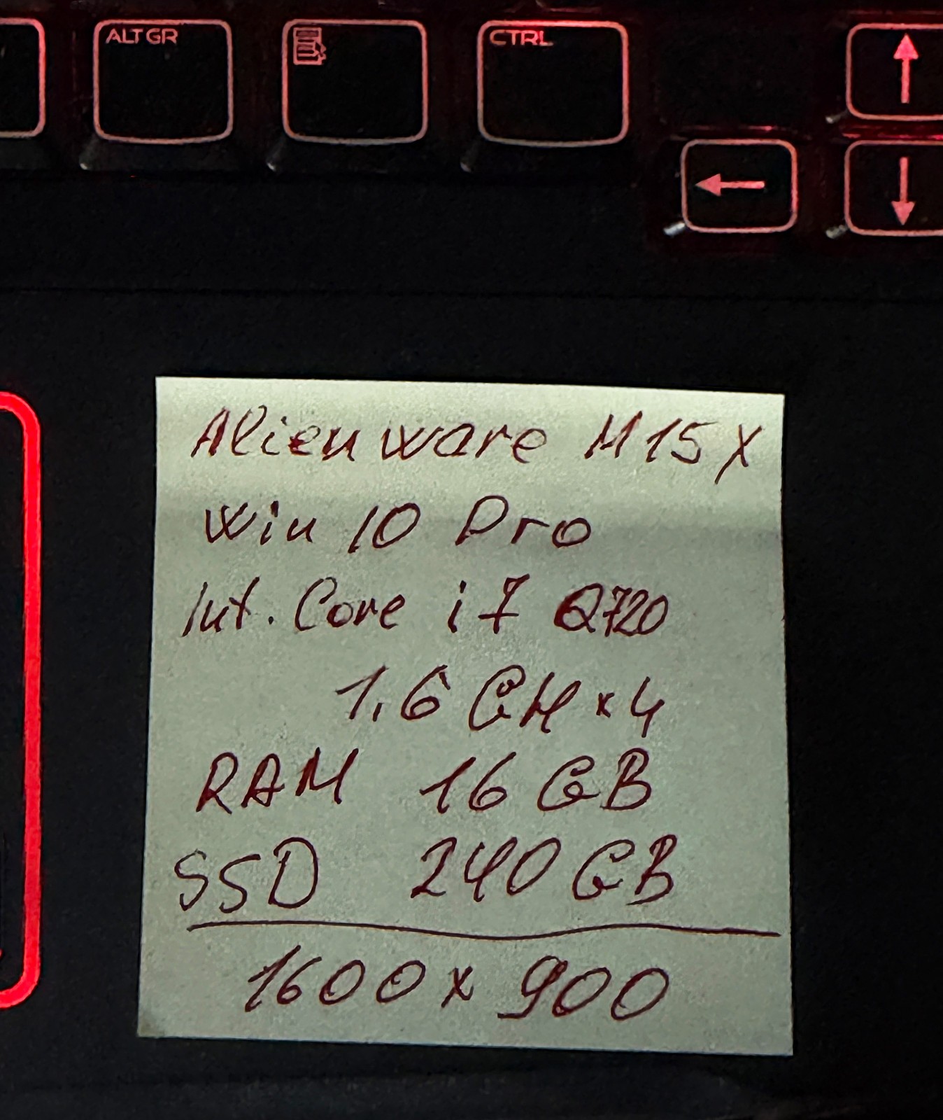 Alienware M15X