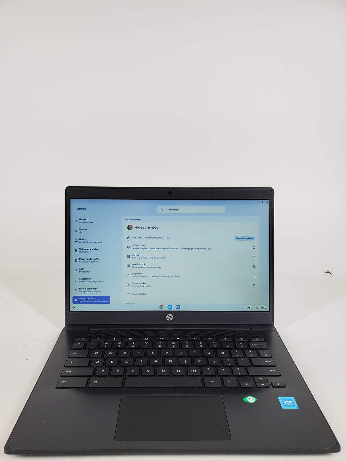 HP Chromebook 14-CA061DX 14″ Celeron N3450 1.1GHz 4GB RAM 32GB SSD