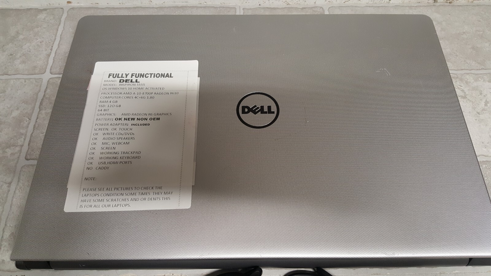 Dell Inspiron 5555 Windows 10 Home 15.6″ Laptop