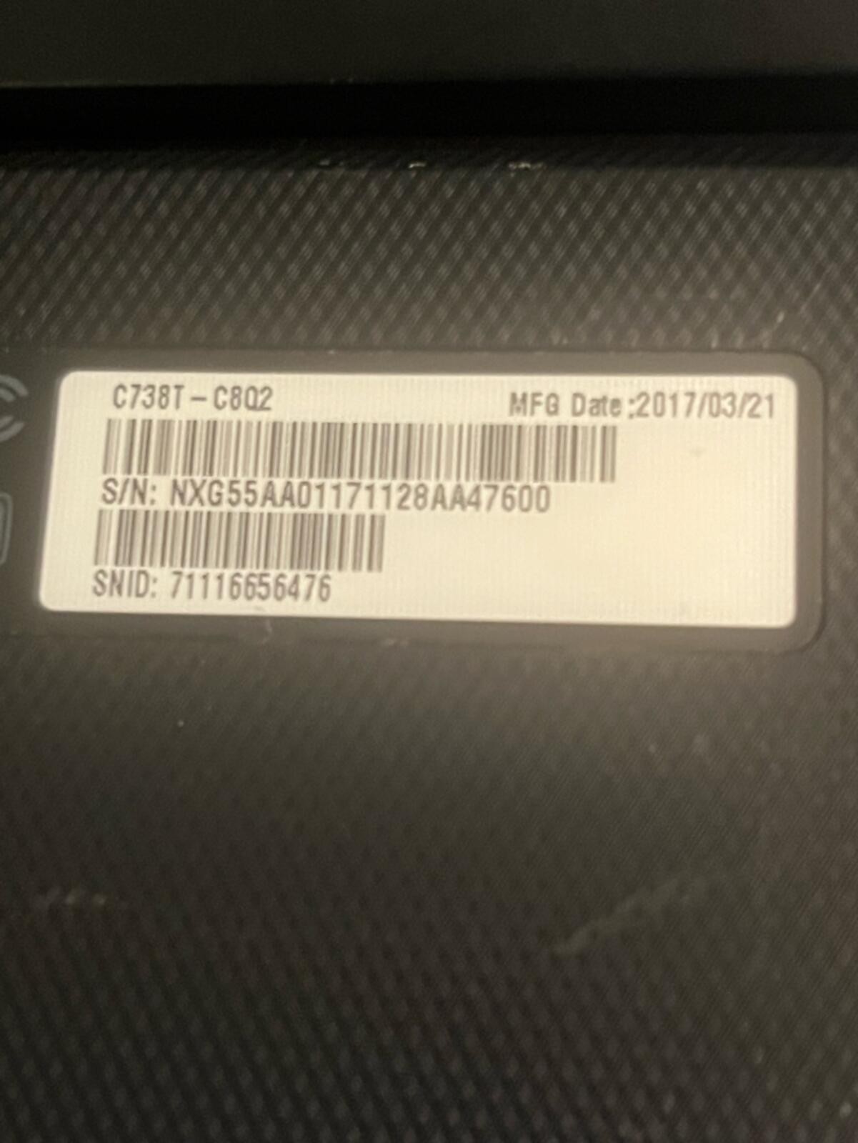Acer Chromebook Spin 11 C738T-C8Q2 Touchscreen 2-in-1 Laptop w/ Charger & Case