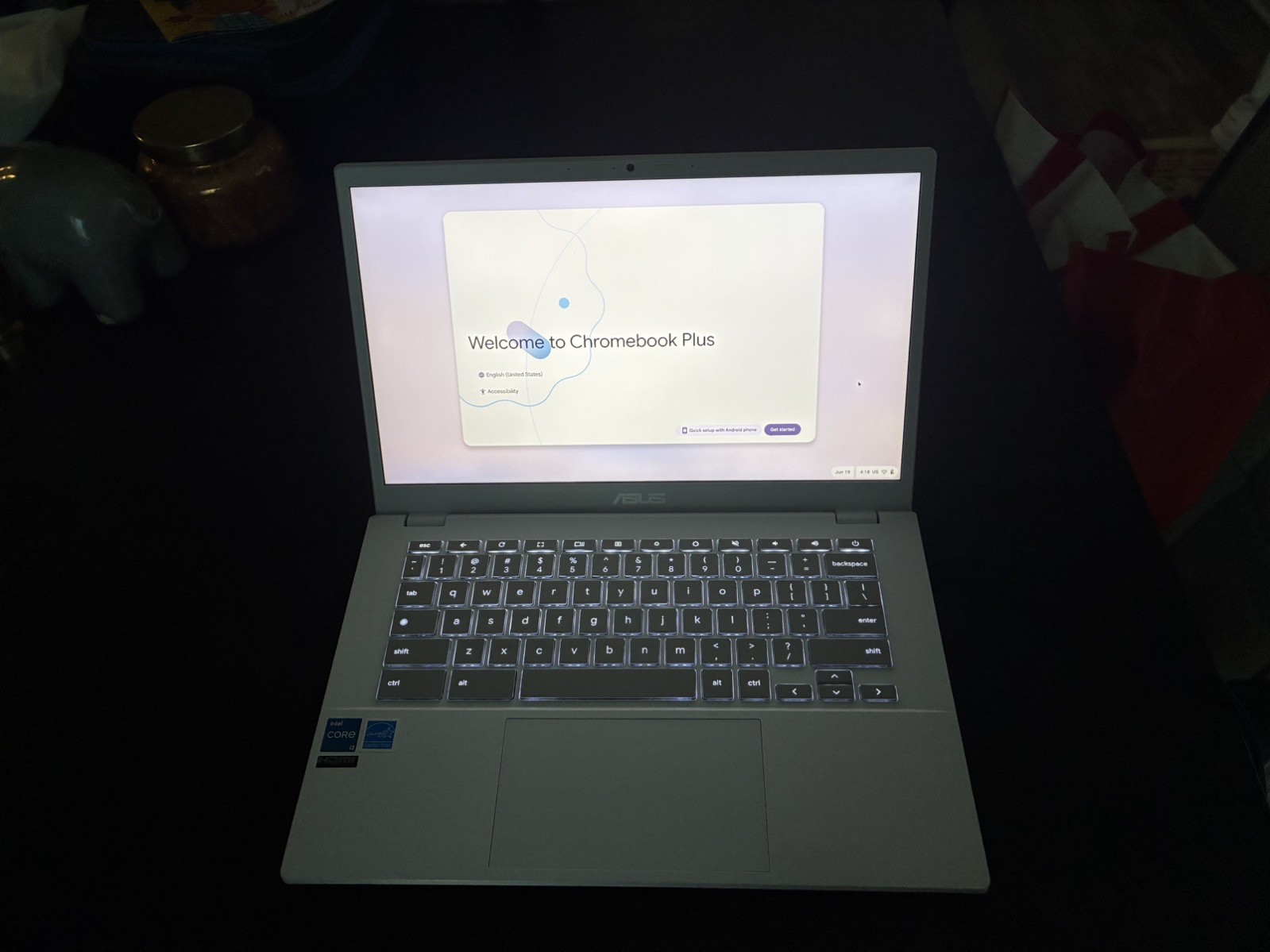 ASUS Chromebook Plus CX3402 14″FHD Touch i3-1215U 8GB RAM 128GB SSD Chrome OS WH