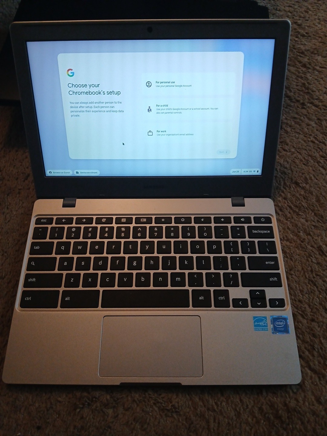 Samsung Chromebook 4 XE310XBA-K01US Intel N4000@2.0GHZ,4GB,32GB eMMC