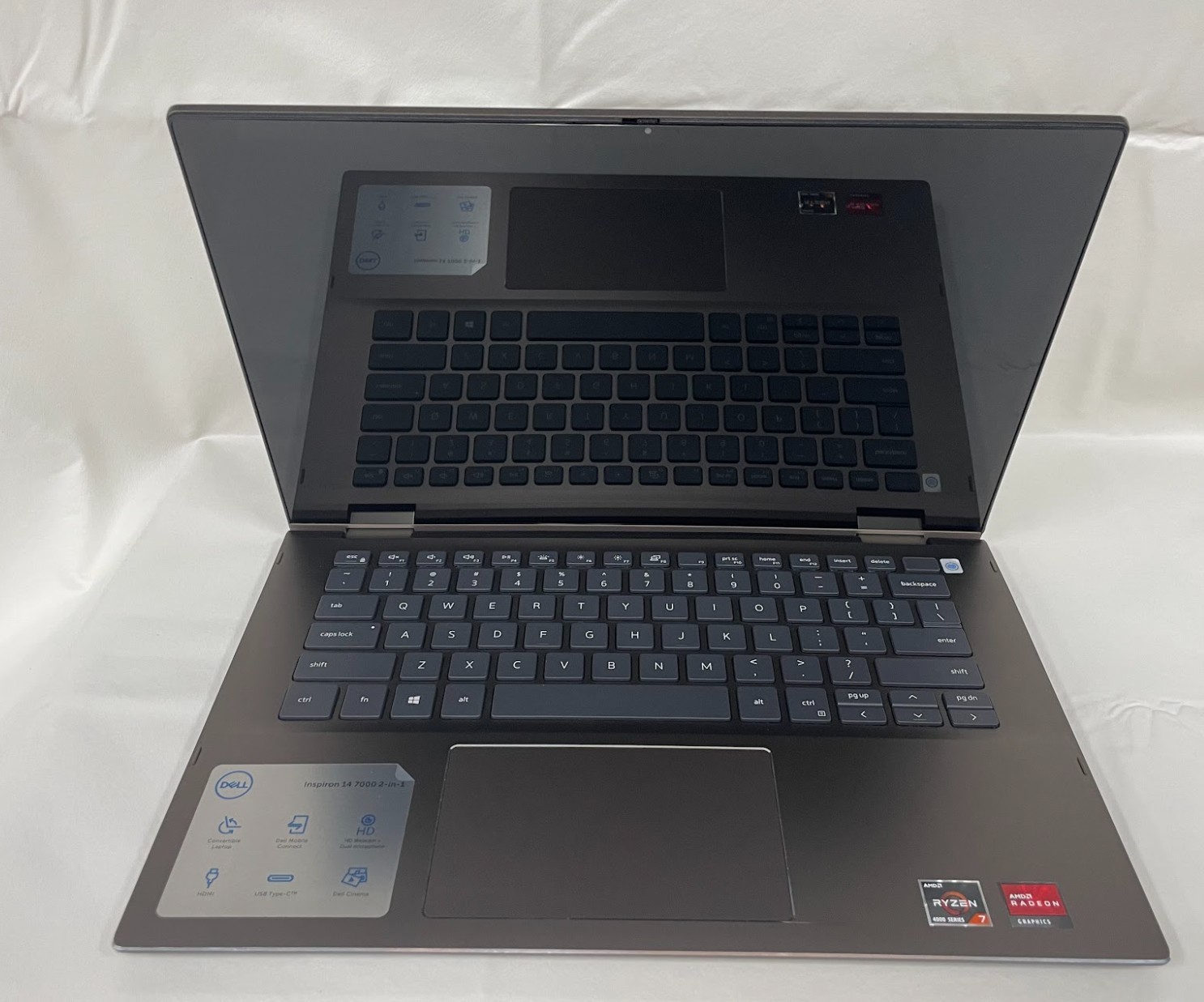 Dell Inspiron 7405 2-in-1 laptop, 14″ FHD IPS Touch-Screen, Ryzen 7-4700U, used