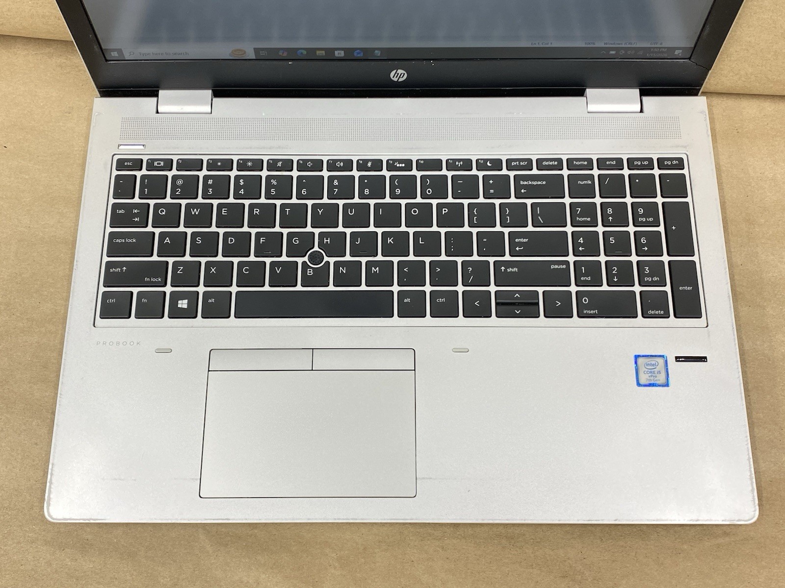 HP 650 G4 – 15.5″ 1920×1080 – i5-7300U – 8GB – 128GB SSD – Win 10 Pro