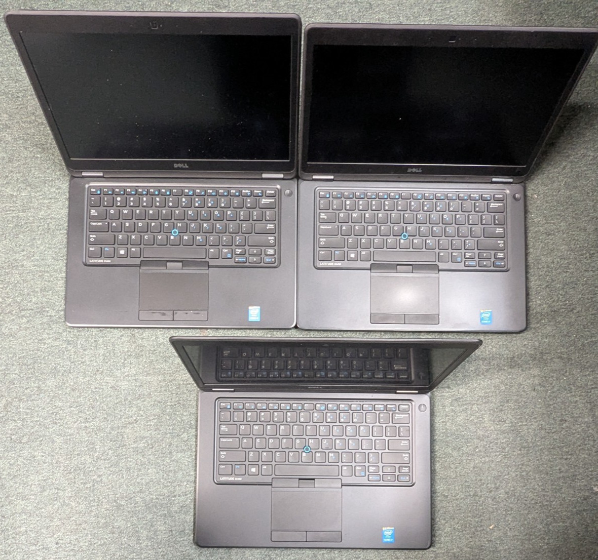 Lot of 3 Dell Latitude E5450 14″ Intel Core i7-5600U 2.60GHz SOLD AS-IS
