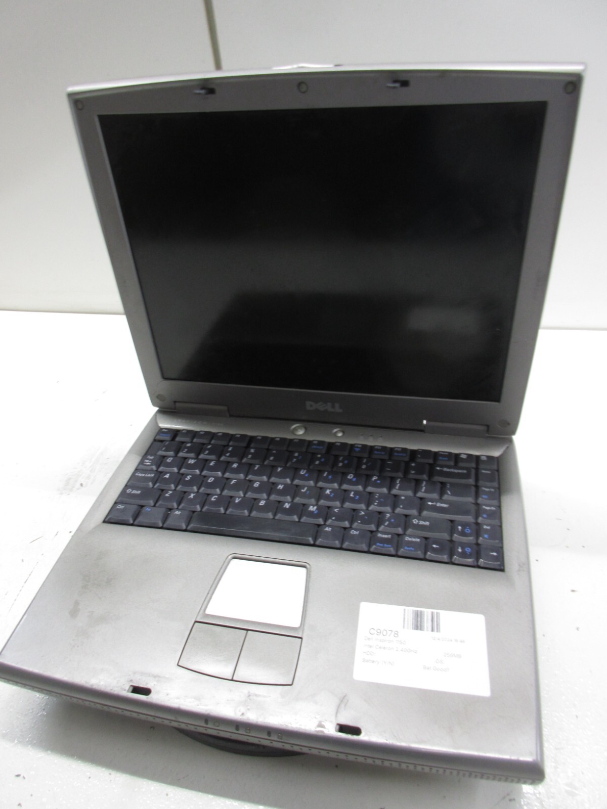 Dell Inspiron 1150 Intel Celeron 2.40GHz 256MB NO HDD No Batt