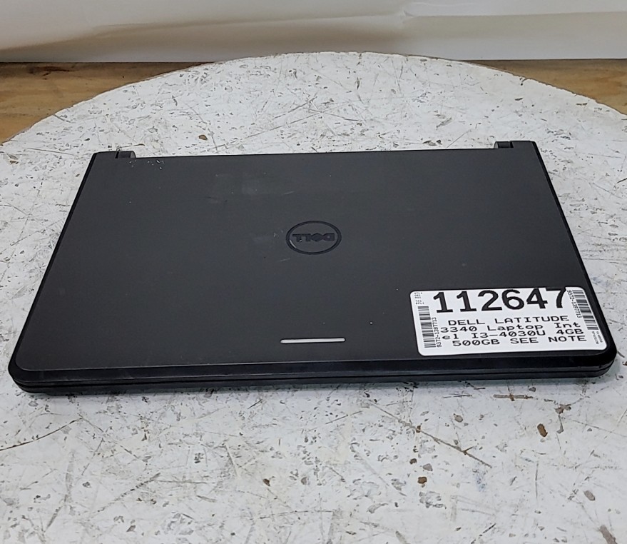 DELL LATITUDE 3340 Laptop Intel I3-4030U 4GB 500GB SEE NOTES