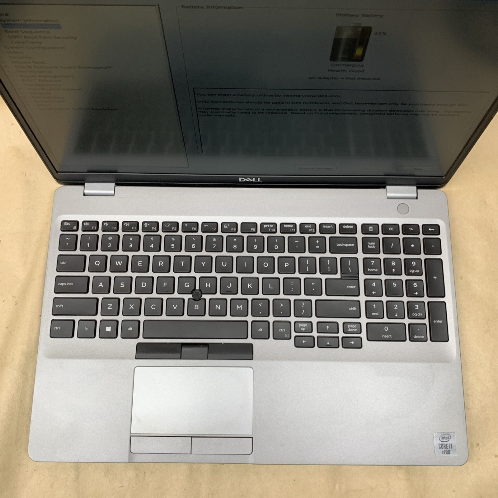 Dell Latitude 5510 Intel Core i7-10610U@1.8GHz, 8GB RAM, No SSD, No OS