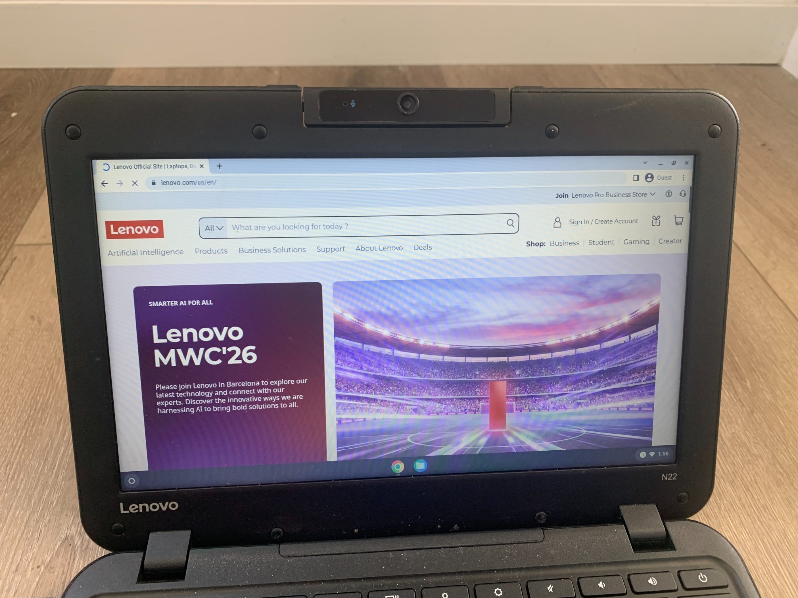 Lenovo N22-20 80SF Chromebook 11.6″ Intel Celeron N3050 1.6GHz 4GB RAM 16GB eMMC