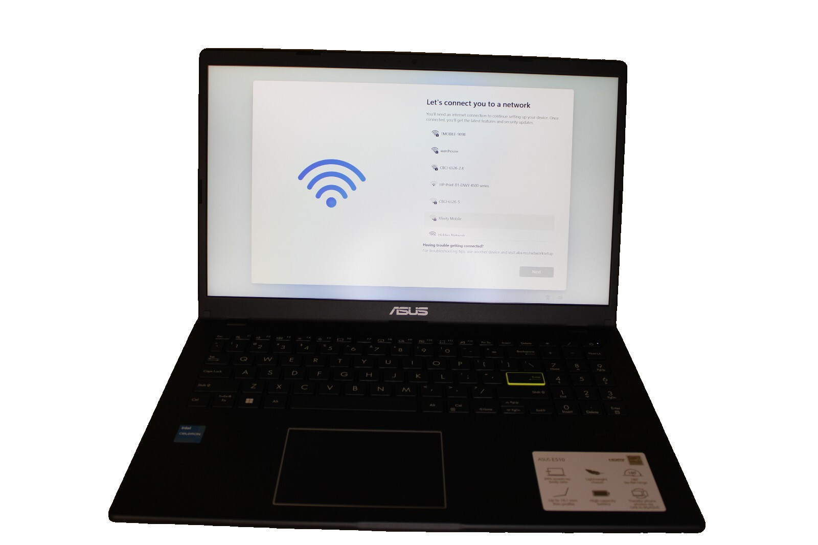 Asus Vivobook Go L510KA-ES04 15.6 Intel Celeron N4500 4GB 128GB SSD W10H