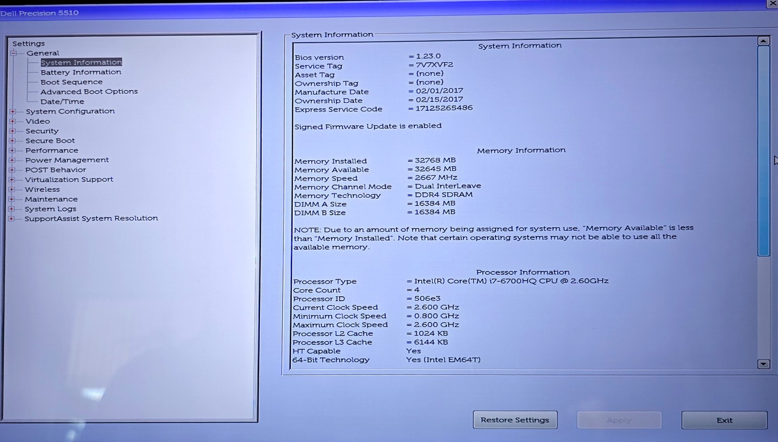 Dell Precision 5510 15.6″ 4K Touch i7-6700HQ 32GB RAM 1.25TB SSD Bklit W11 Pro