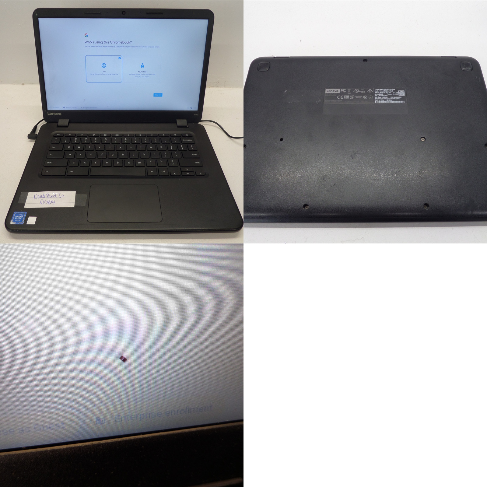 Lot Of 11 Lenovo N42-20 80US 14″ 80US0002US Chromebook 32GB SSD READ DESC