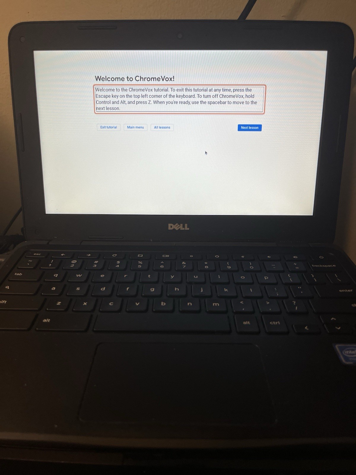 Dell Inspiron 3181 Chromebook Model P26T 10 x 6 inch Screen w/ Charger
