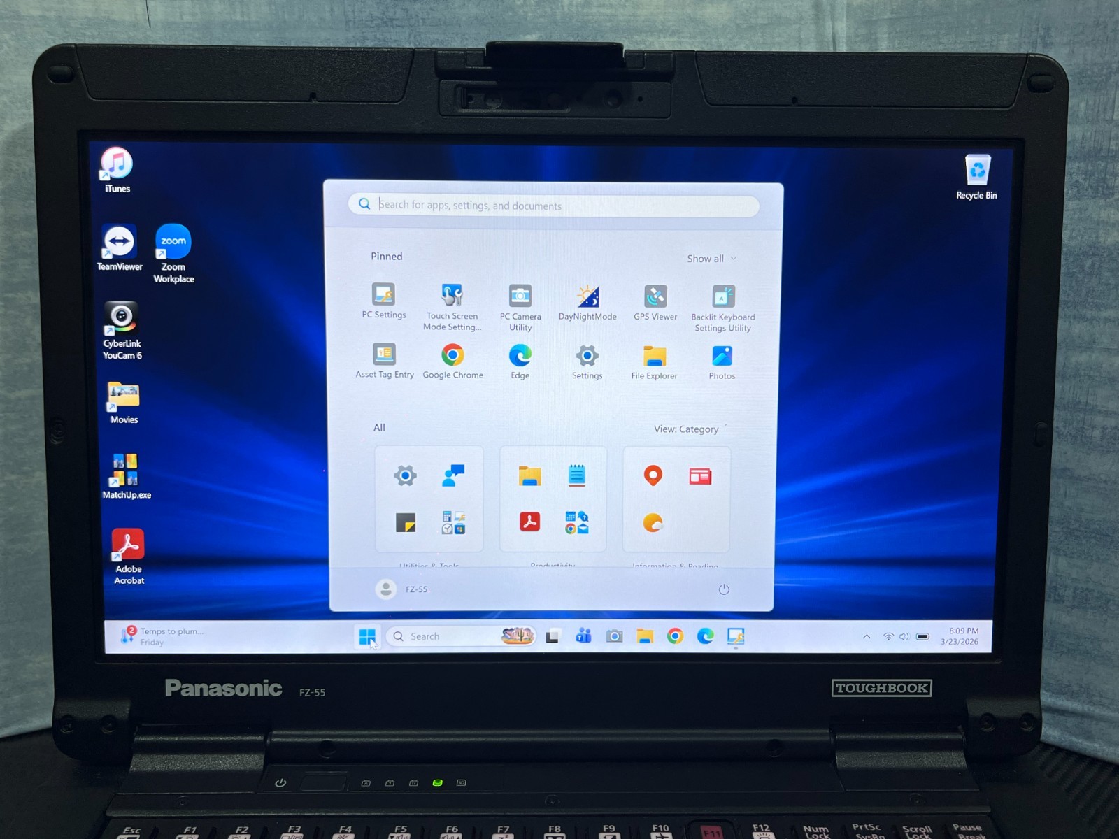 FZ-55CA60CVM, Intel core i7-8665U,512GB SSD,16GB Mem, Touch, HDMI, 4G LTE, GPS,