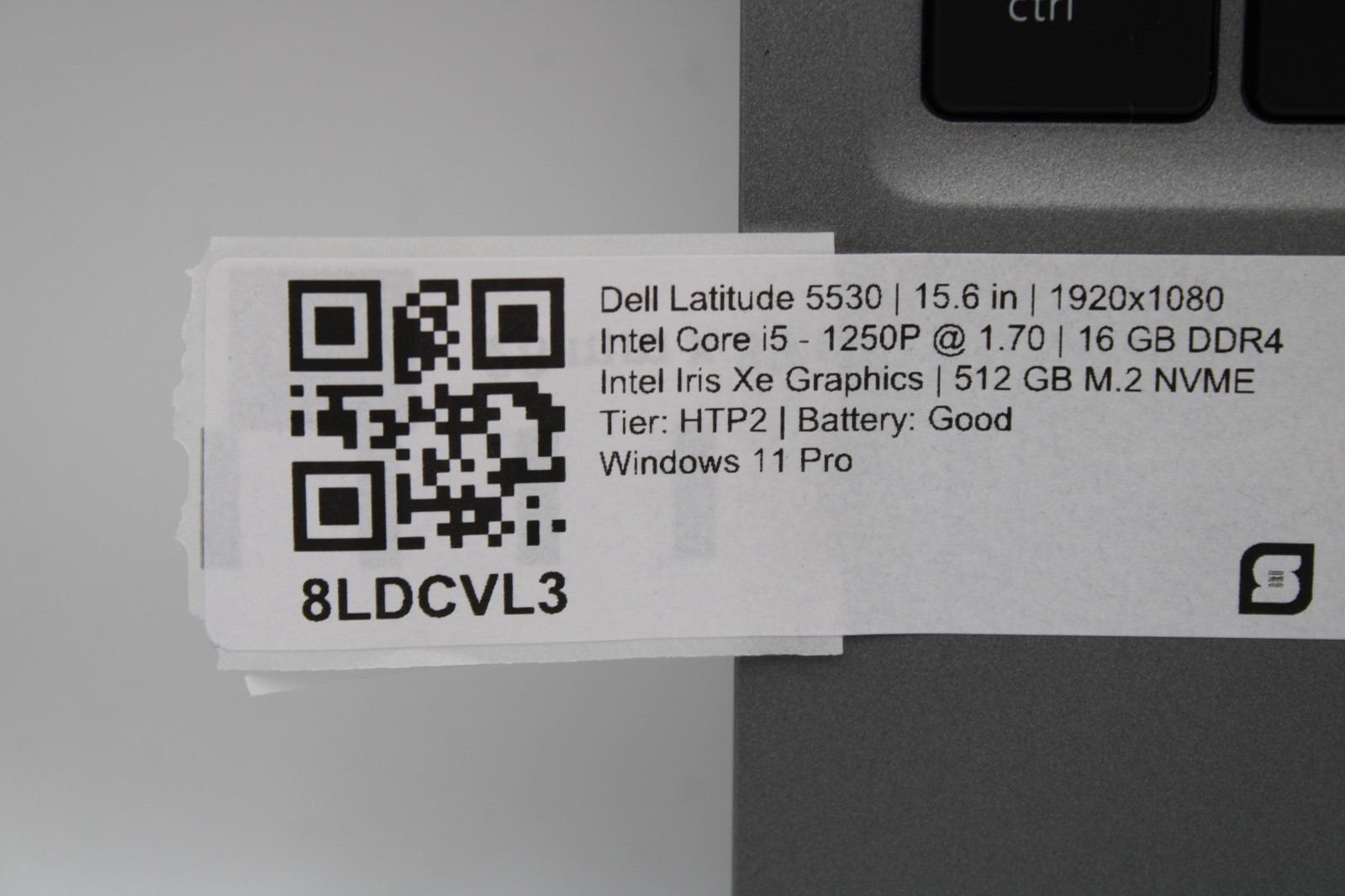 Dell Latitude 5530 _ i5-1250P @ 1.7 GHz _ 16GB RAM _ 512GB SSD _ W11P