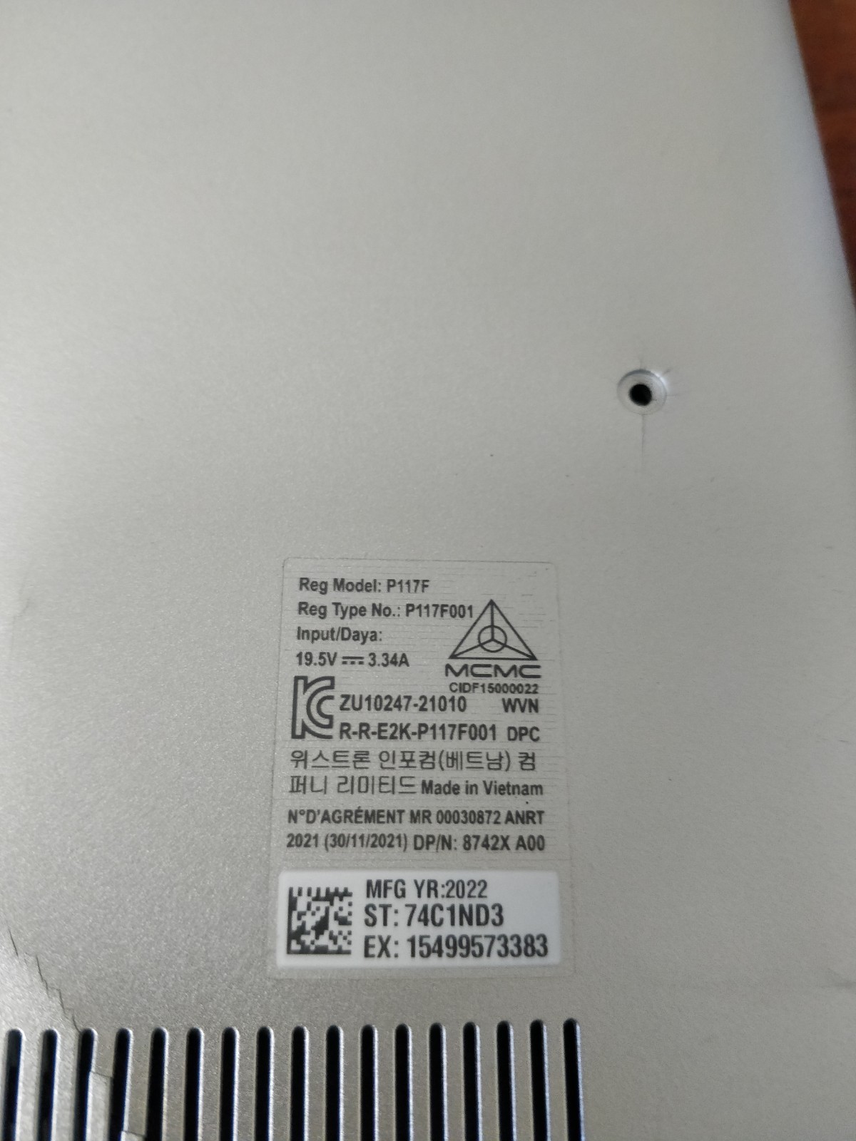 Dell Inspiron 15 3520 INTEL CORE I5-1155G7 8GB RAM NO DRIVE PARTS 8471