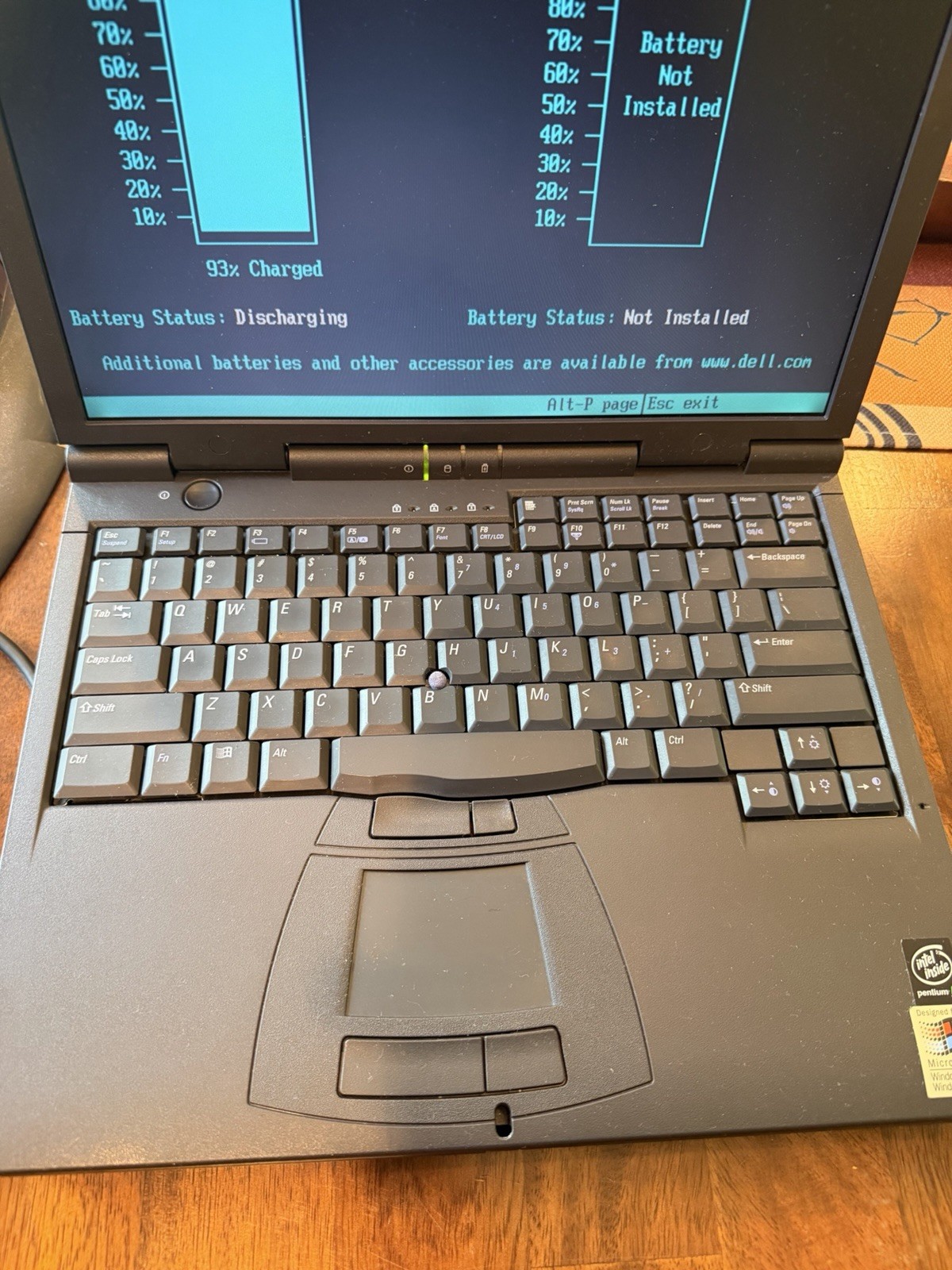 Dell Latitude CPx H450GT Pentium III 450MHz 192MB 4GB Win98SE Serial Parallel