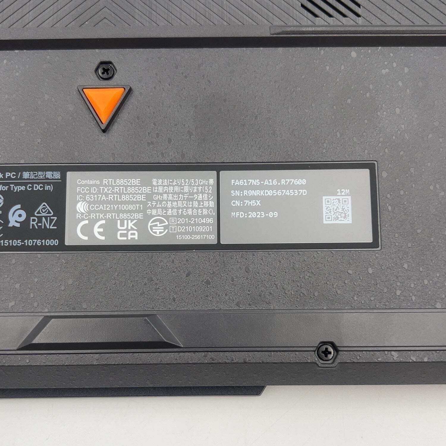 Asus TUF A16 FA617NS Ryzen 7 7735HS 3.2GHz 16GB RAM 512GB SSD Radeon RX 7600S