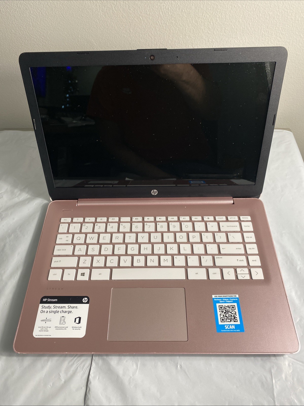 HP Stream Laptop 8GB RAM 32GB SSD – No Box – No Cable