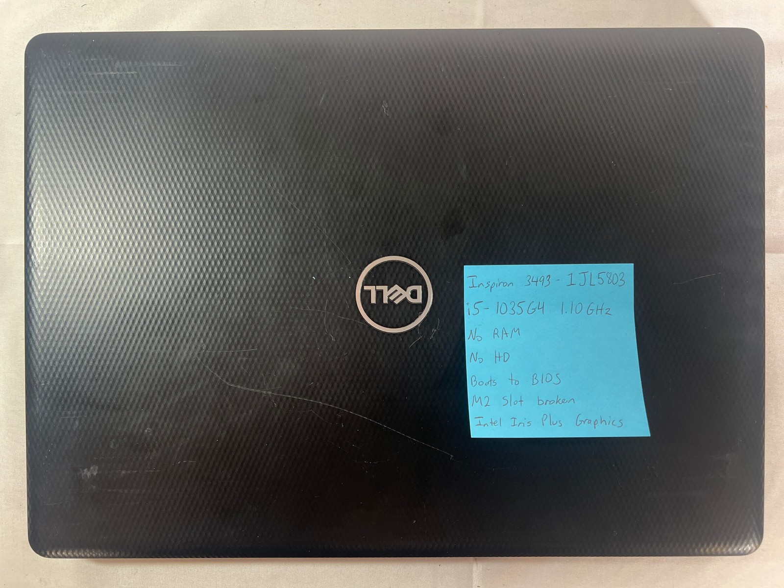 Dell Inspiron 3493 i5-1035G4 No Ram No Drive M2 Broken 14″ Parts