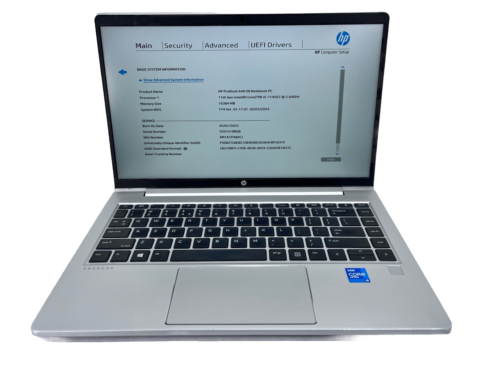 HP ProBook 640 G8 14″ FHD I5-1145G7 @ 2.60GHz 16GB 512GB *Grade C*