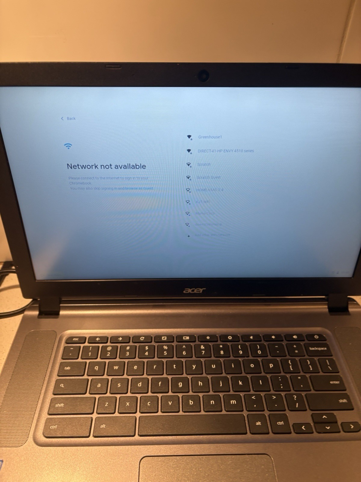 Acer Chromebook CB3-532-C47C 15.6” 16GB Flash, Celeron N3060, 1.60 GHz, 2GB RAM