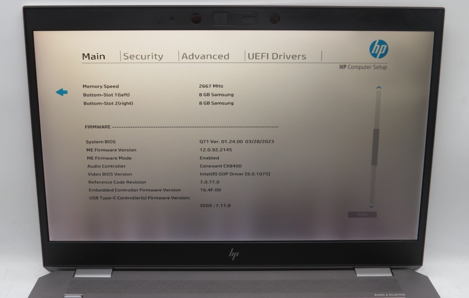 HP ZBook Studio G5 i7-8850H 16GB RAM 256GB SATA Win 11 Pro