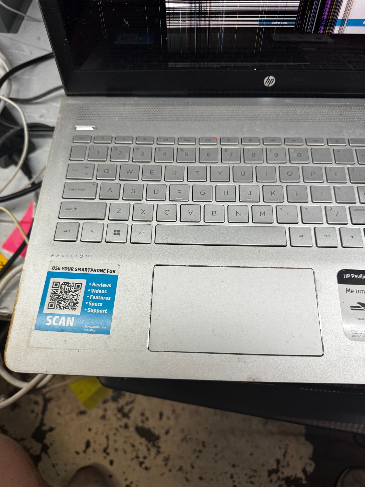 Hp Pavilion 7265NGW Intel Core i7 7th Gen Laptop for Parts/Repair #5811