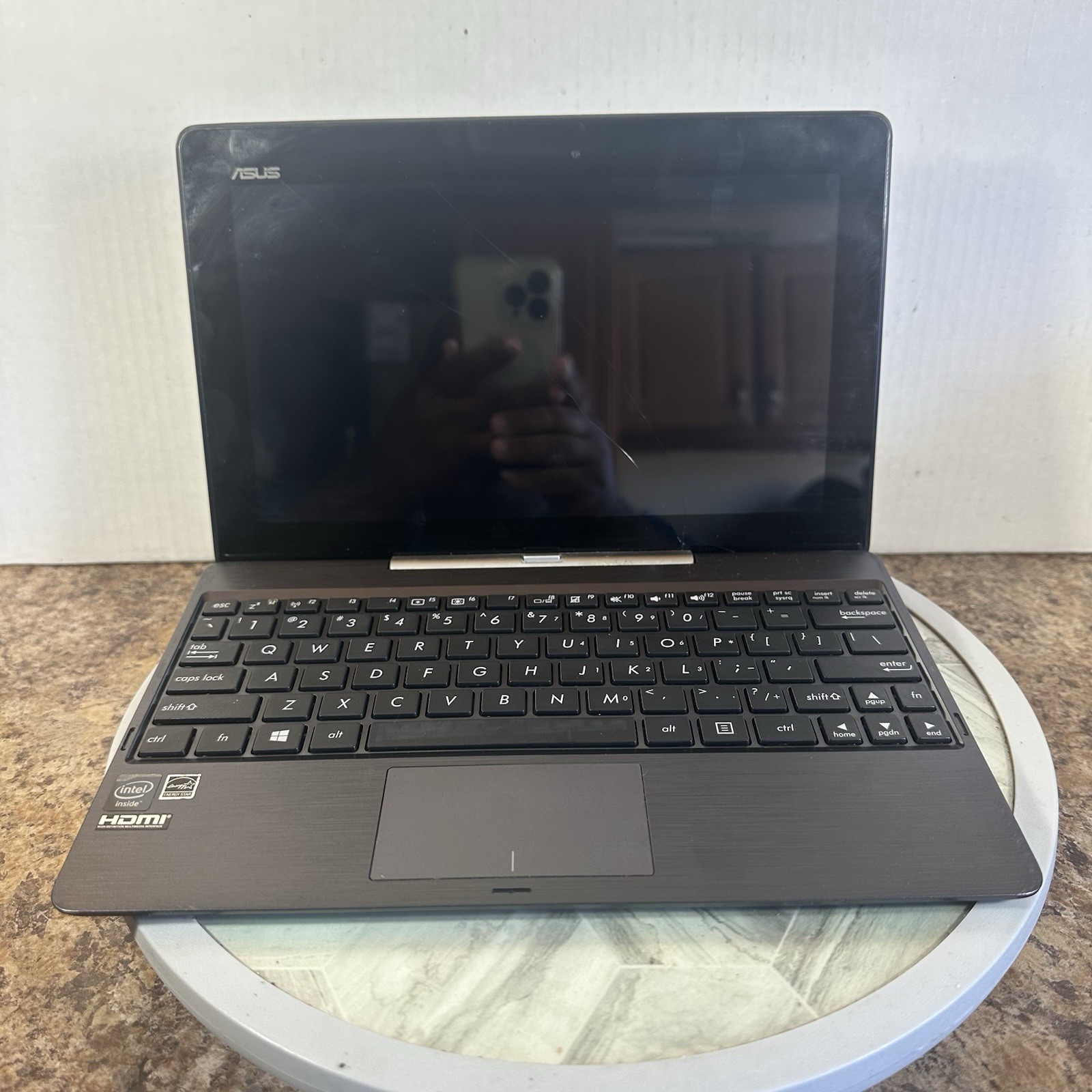 Asus Transformer Book T100TA Laptop – SCREEN CRACKED /LOCKED Parts/repair As-is