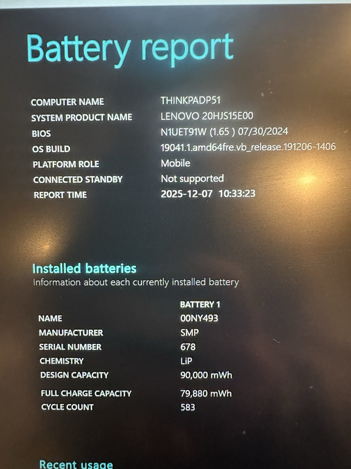 Lenovo ThinkPad P51 – 15.6in , 500GB SSD , 16GB RAM – Great Condition