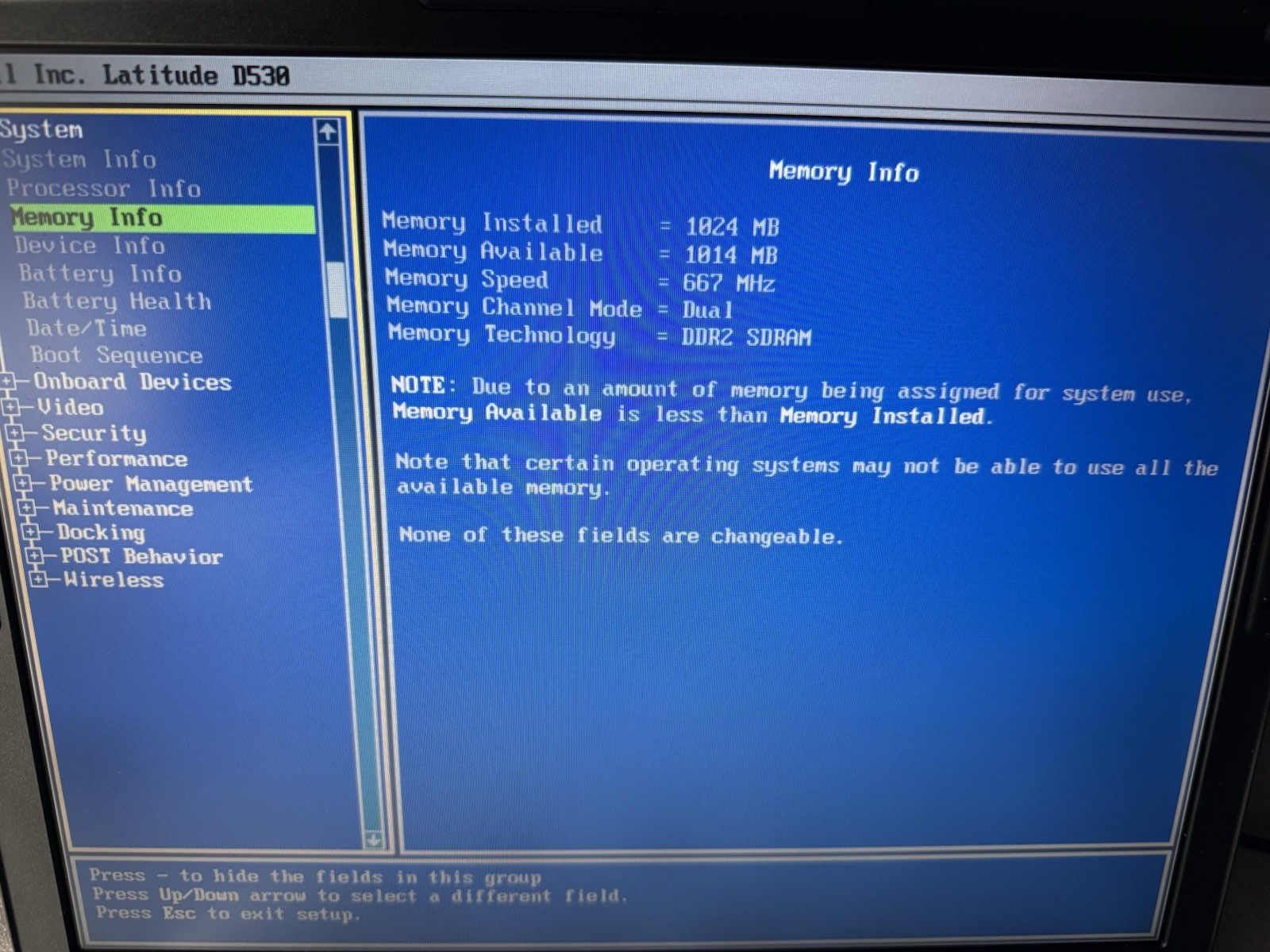 Dell Latitude D530 Intel Core 2 Duo 2.20 GHz 1GB RAM 80GB HDD No OS