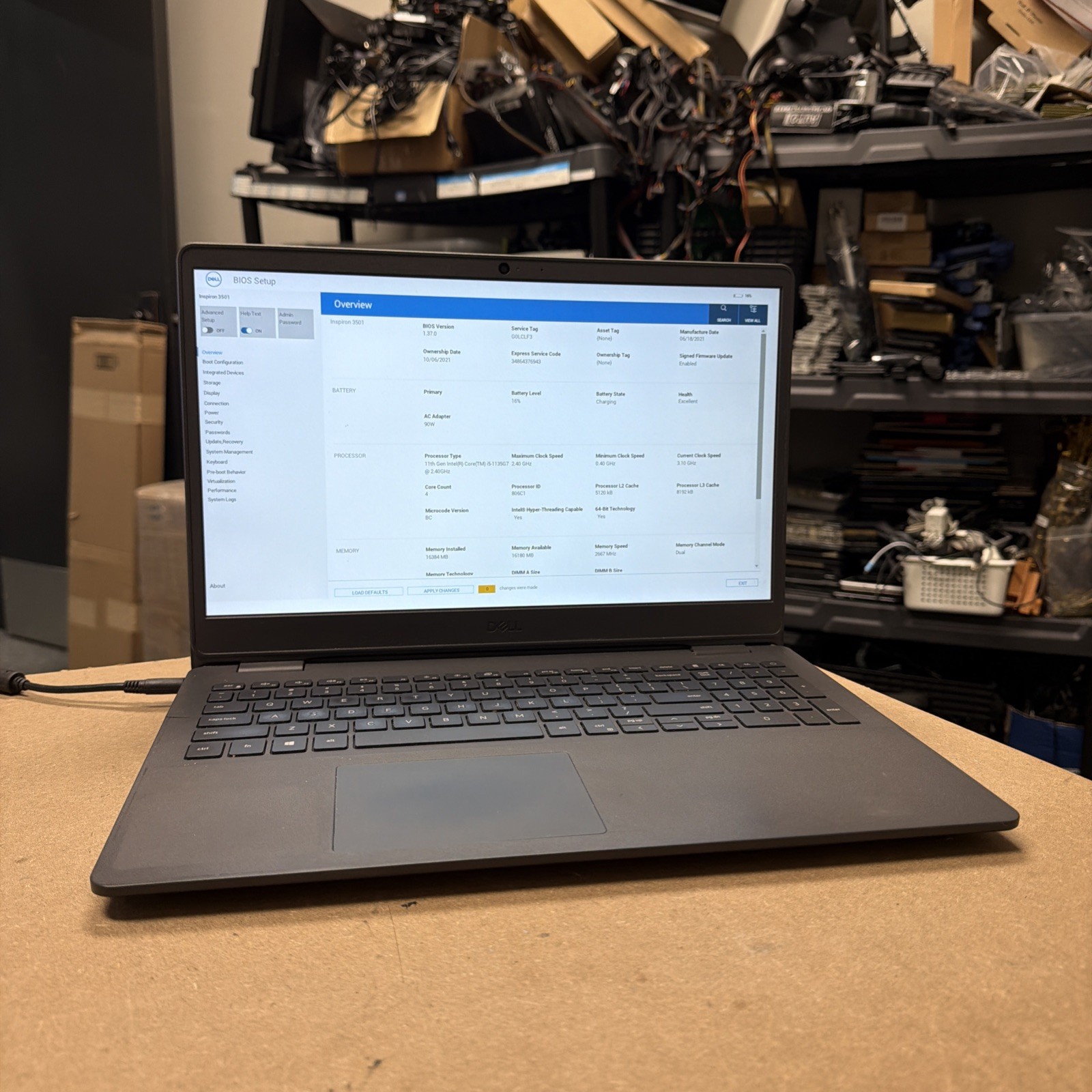 *READ Dell Inspiron 3501 15″ Core i5-1135G7 2.4GHz 16GB RAM 256GB SSD/1TB HD