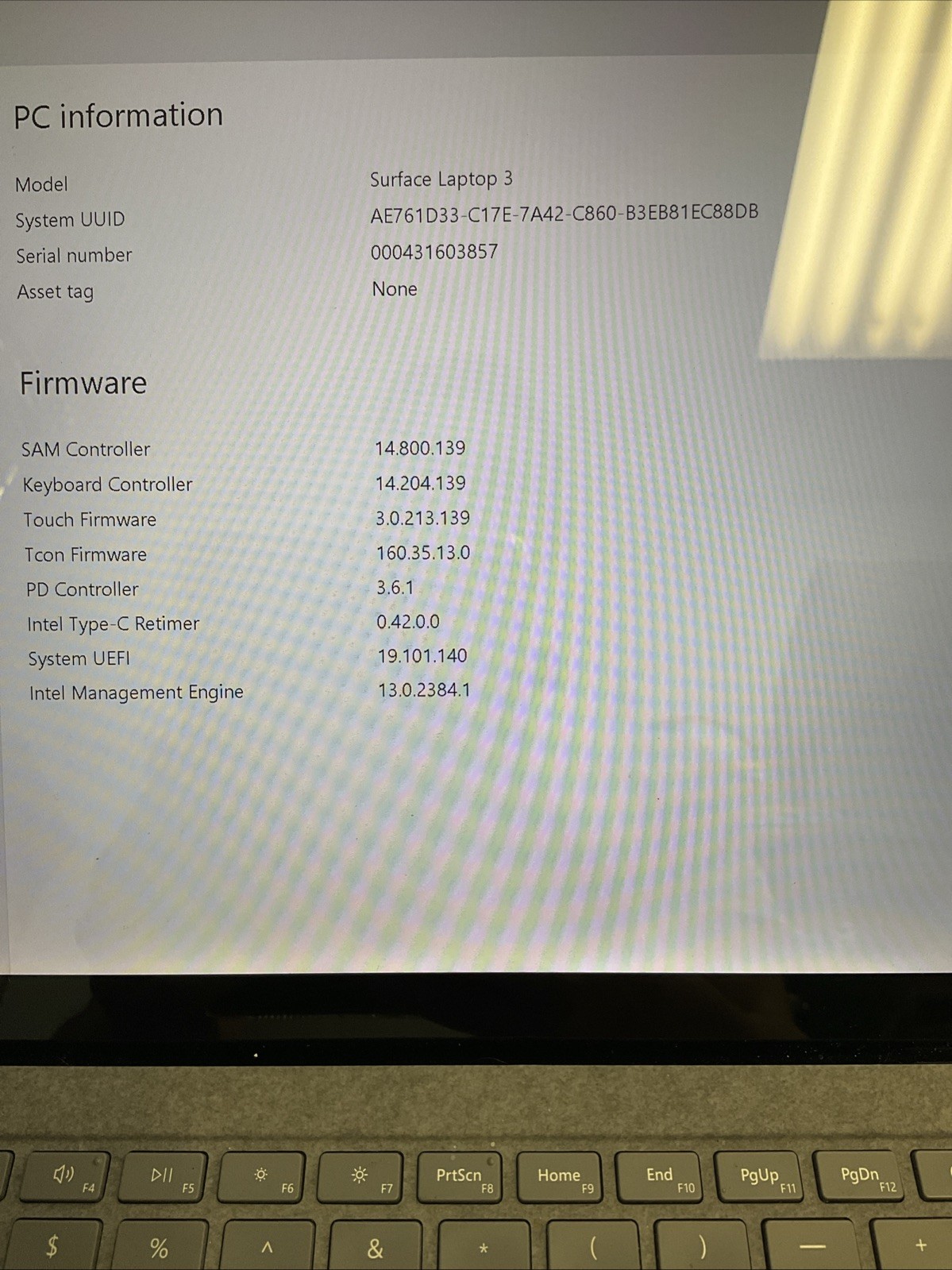Microsoft Surface Pro 6 12.3in Intel Core i5 8GB RAM 128GB SSD 2 in 1 Laptop.