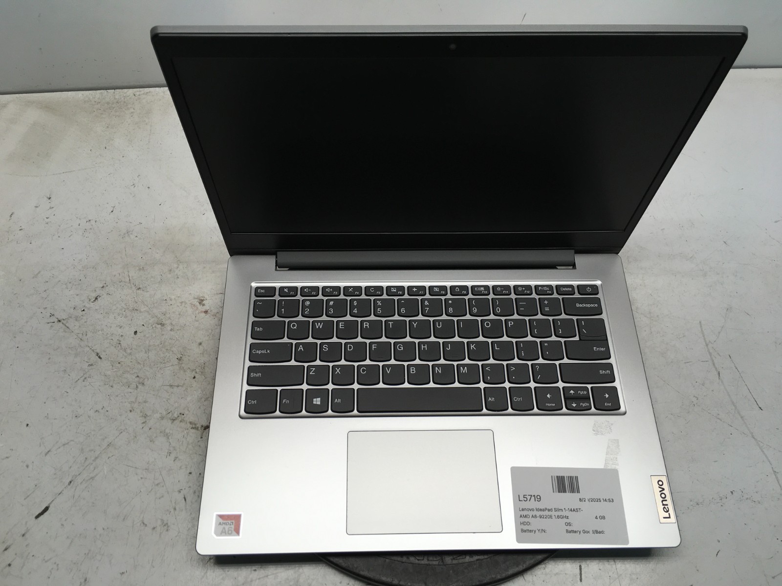 Lenovo IdeaPad Slim 1-14AST-05 AMD A6-9220E 1.6GHz 4 GB 64 GB EMMC