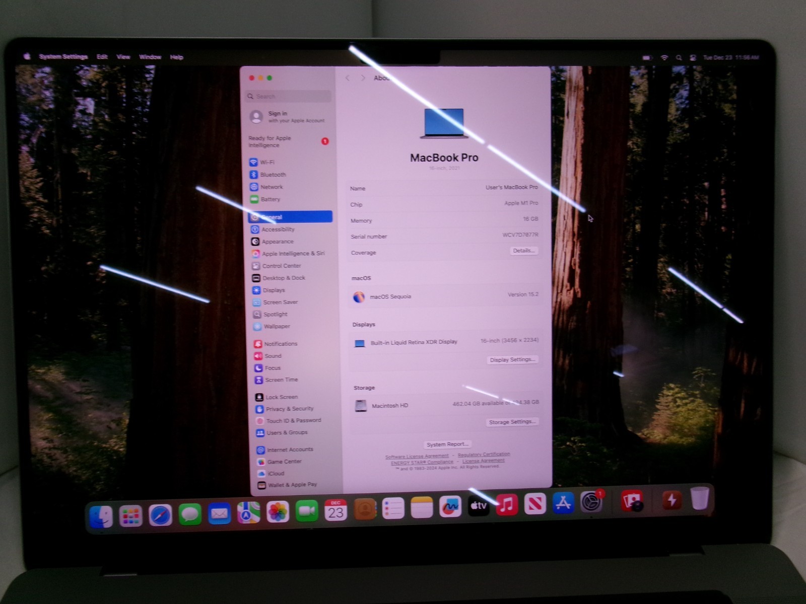 Apple MacBook Pro 16″ 2021 A2485, M1 Pro, 16GB RAM, 512GB SSD, MacOS Sequoia