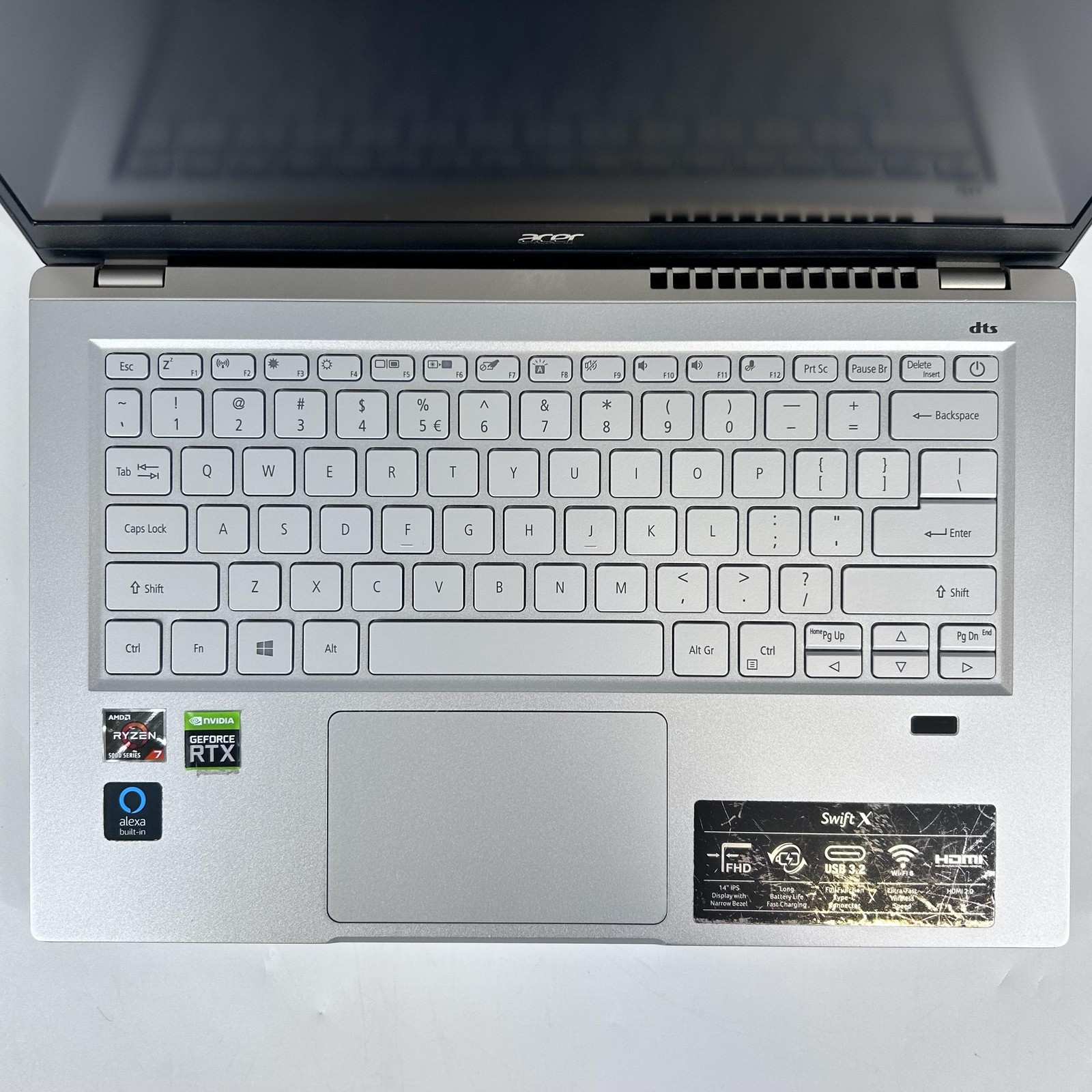 Acer Swift X 14 FHD 1.9 GHz Ryzen 7 5800U 16GB 512GB SSD RTX 3050 Ti Good